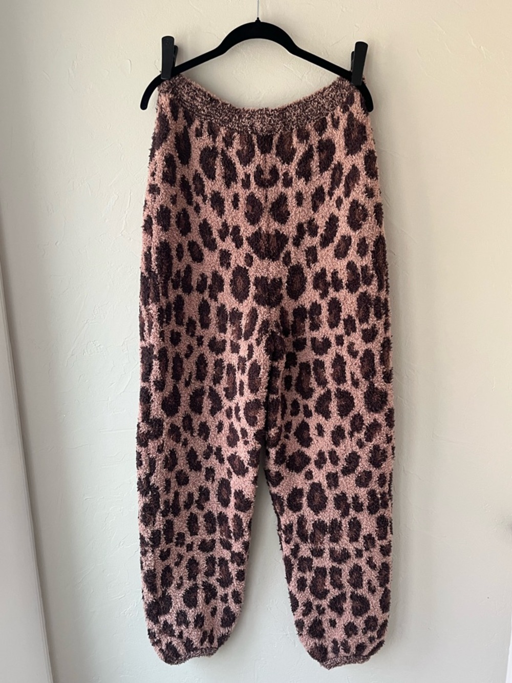 HTF SKIMS COZY OVERSIZED JOGGERS IN SIENNA LEOPARD PRINT S/M - Picture 7 of 7